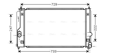 To2295 ava radiator - ava, toyota
